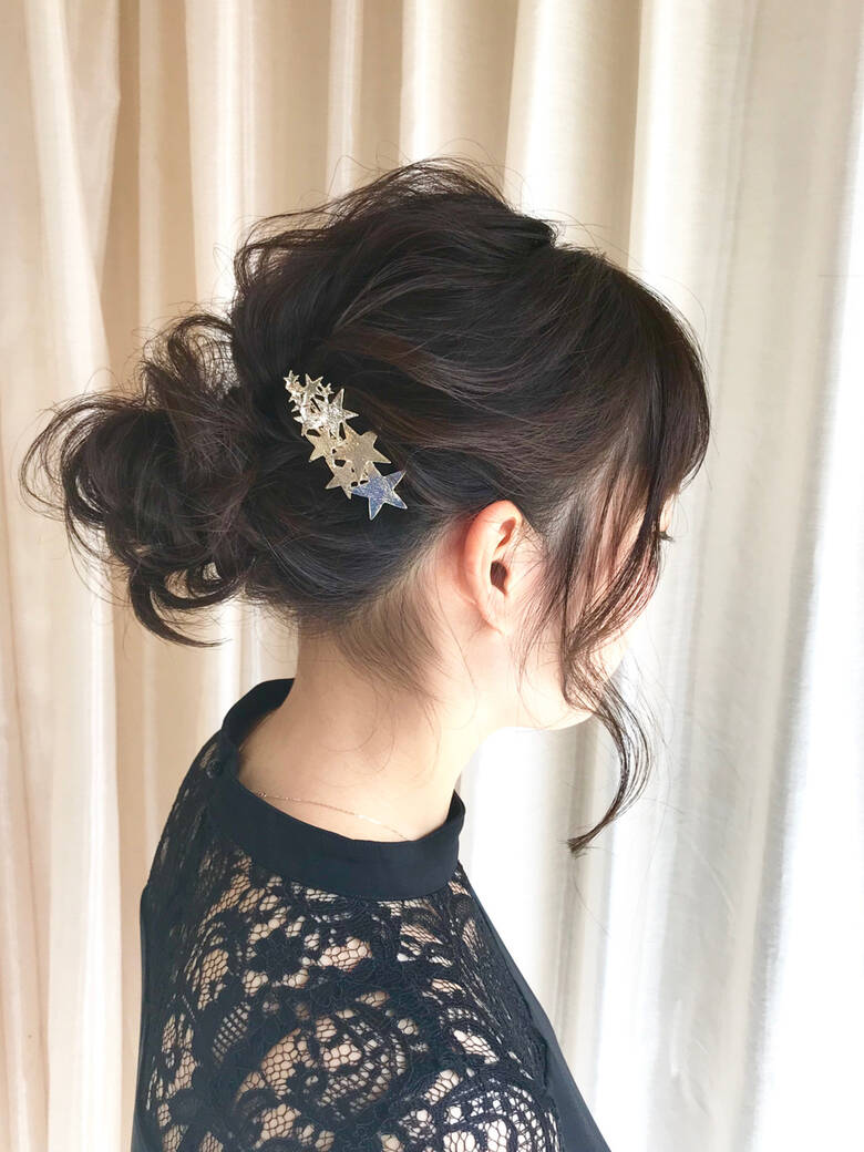 ナチュラル 結婚式ヘアアレンジ ヘアアレンジ 結婚式髪型 Hair Nail Space A Le 内田 一也 Hair