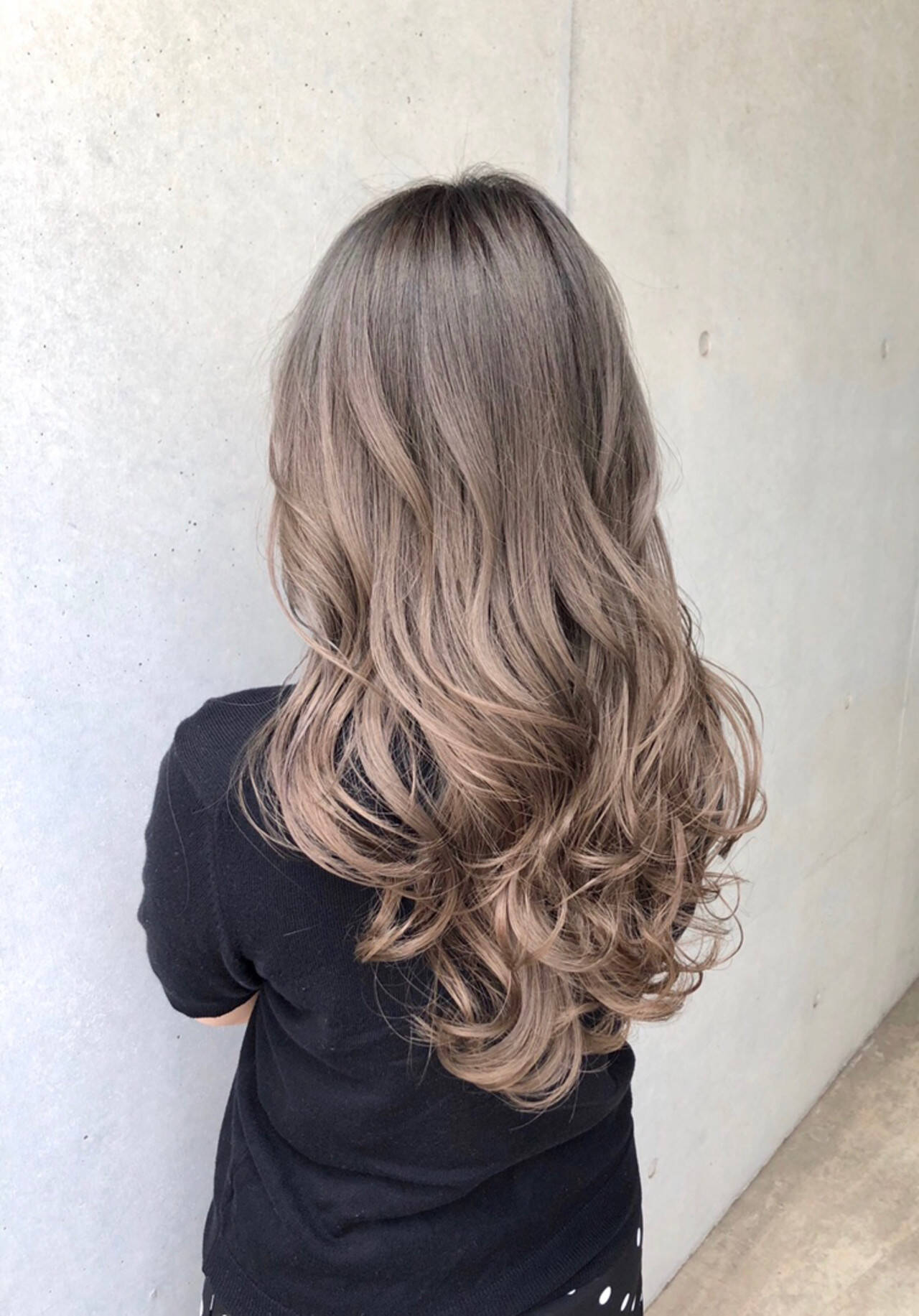 髪型 ロング ハイライト