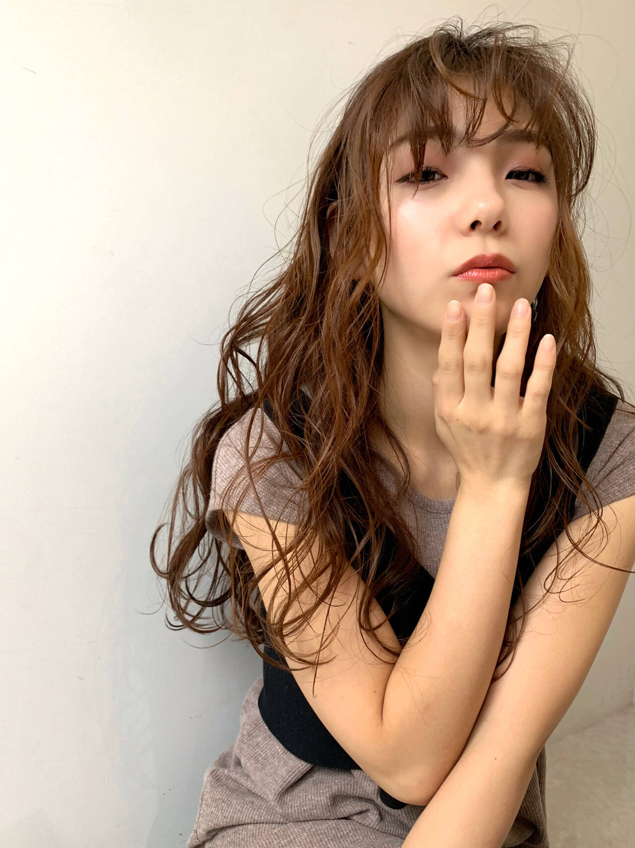 髪型 ロング 無造作