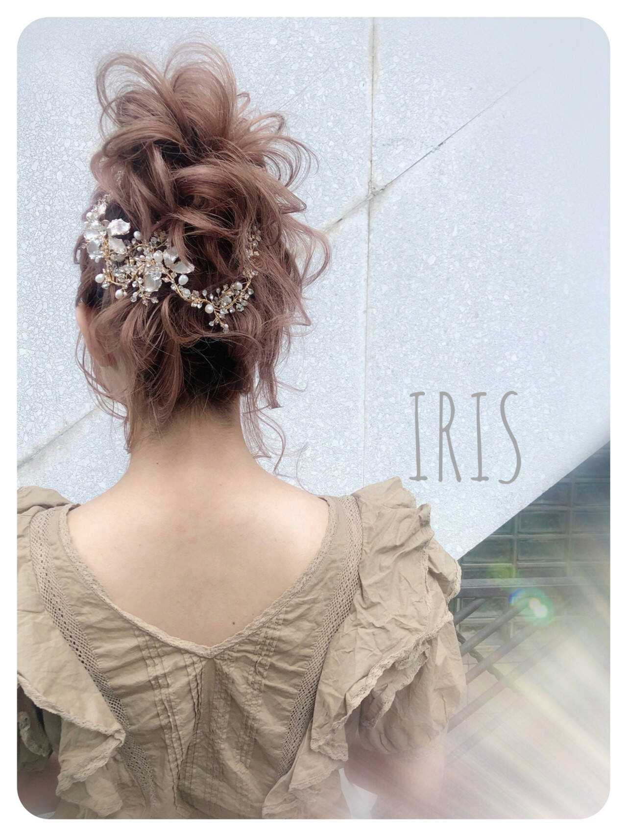 花嫁 髪型 モード