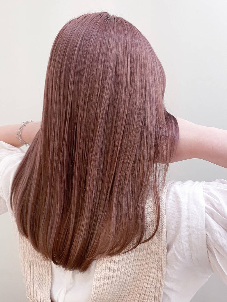 ハイライト セミロング ピンクアッシュ ラズベリーピンク Neolive Cirol タカトリミキ Neolive Cirol Hair