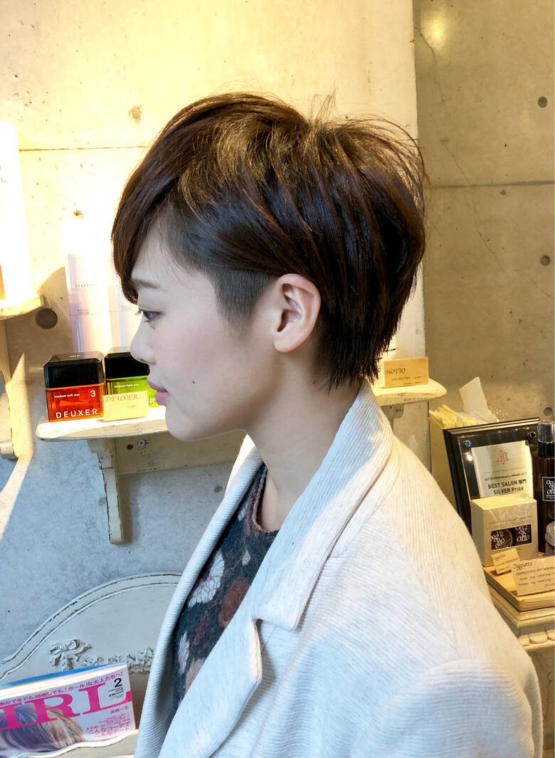 ハンサムショート ショートカット ツーブロック ショート Assiette 文野孝弥 4421 Hair