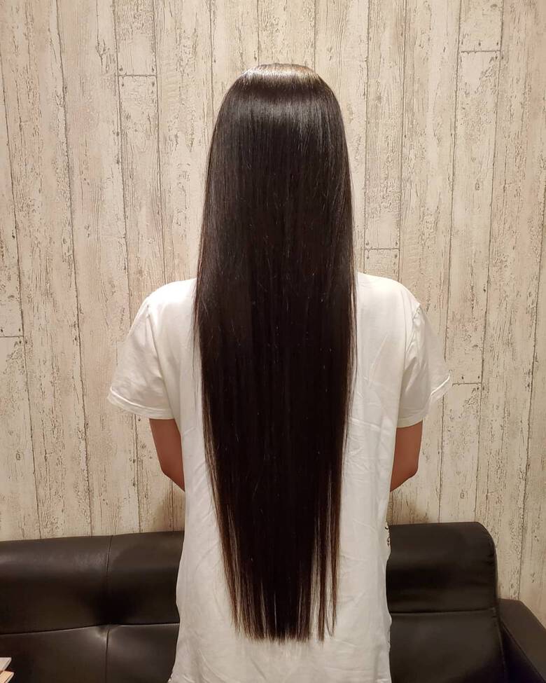 ロング 黒髪 縮毛矯正ストカール 縮毛矯正 Galon Izumi 湊 貴子 45 Hair