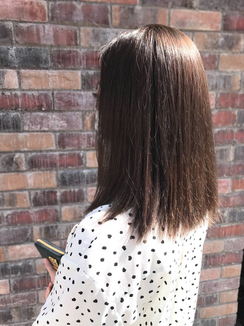 コンサバ ストレート ミディアム グレージュ 花鳥風月total Beauty 小川宏人 Hair コンサバ ストレート ミディアム グレージュ 花鳥風月total Beauty 小川宏人 Hair