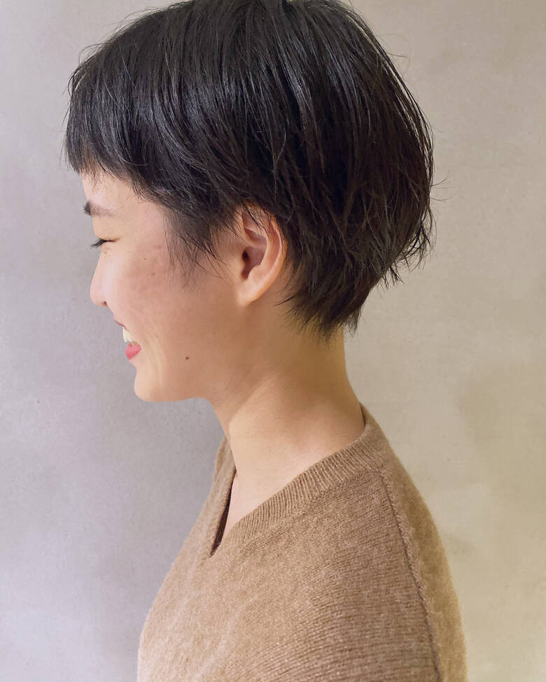 小顔ショート ショートバング ベリーショート ショートヘア Salon Nvy 星野 将 Hair