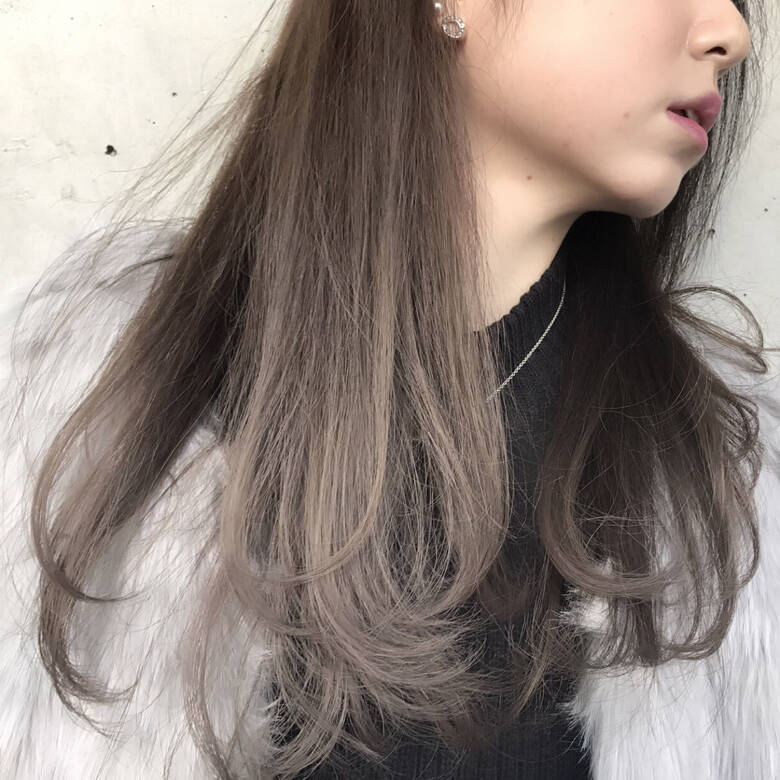 ハイライト グラデーションカラー ロング アッシュ Hairsalon M 大宮 Daichi Shimazu Hair