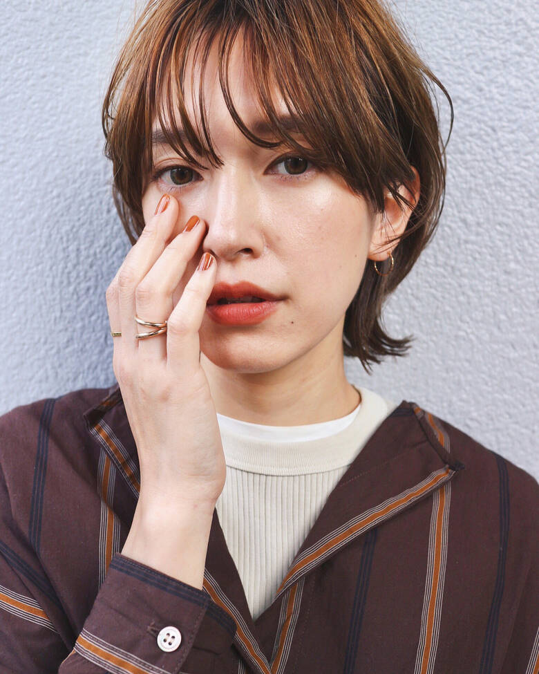ウルフカット ショート マッシュウルフ ナチュラル Freelance Miyoshi 50 Hair