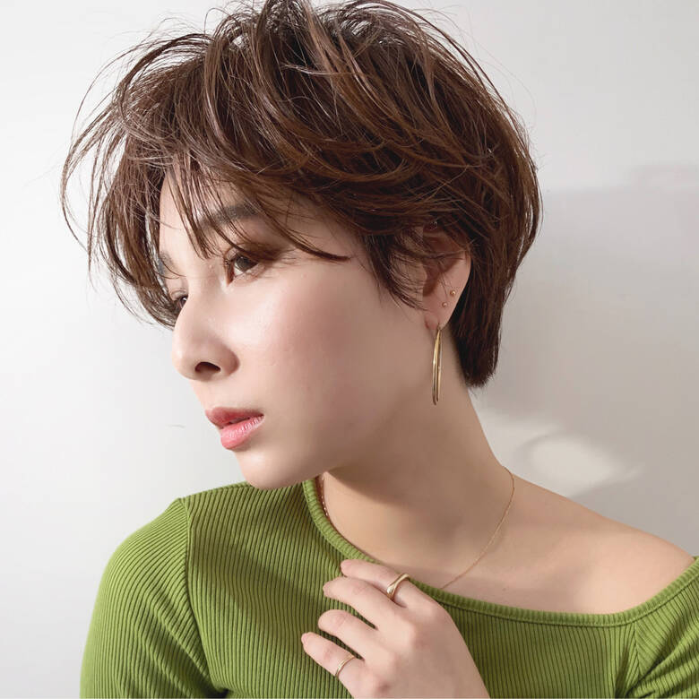 ショートボブ ナチュラル 大人ショート 小顔ヘア The Ect ショート職人 知花翔 Hair