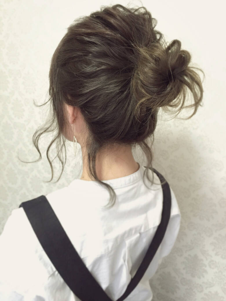 ミディアム 外国人風 ショート ヘアアレンジ Alicehairdesign 菊池 綾子 Hair