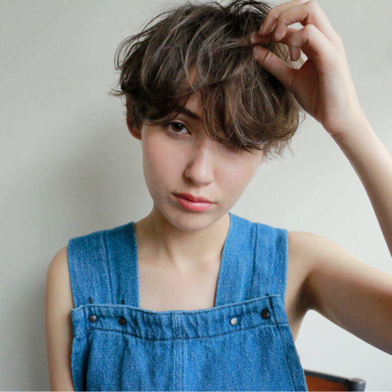 グレー ショート かっこいい くせ毛風 Nanuk渋谷店 ナヌーク 高橋 忍 4086 Hair