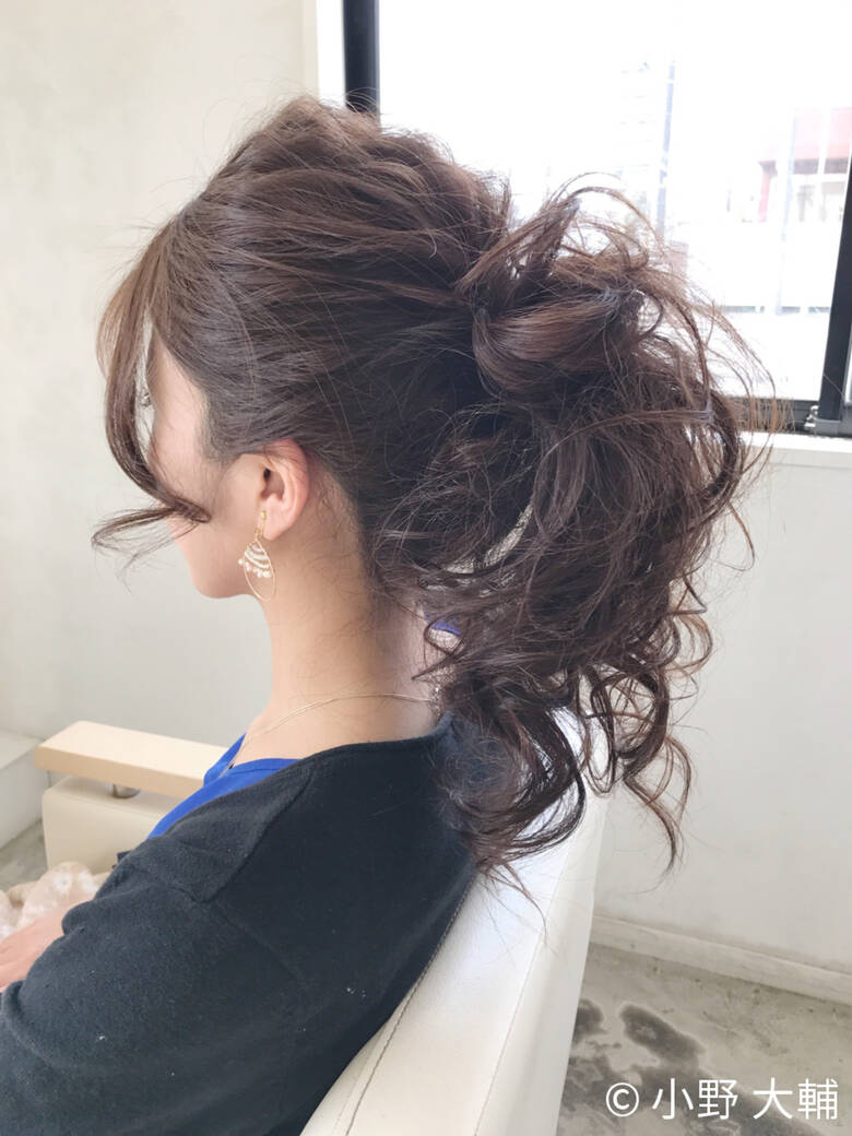 涼しげ ヘアアレンジ ポニーテール 結婚式 Ohia For Plumeria 小野 大輔 Hair