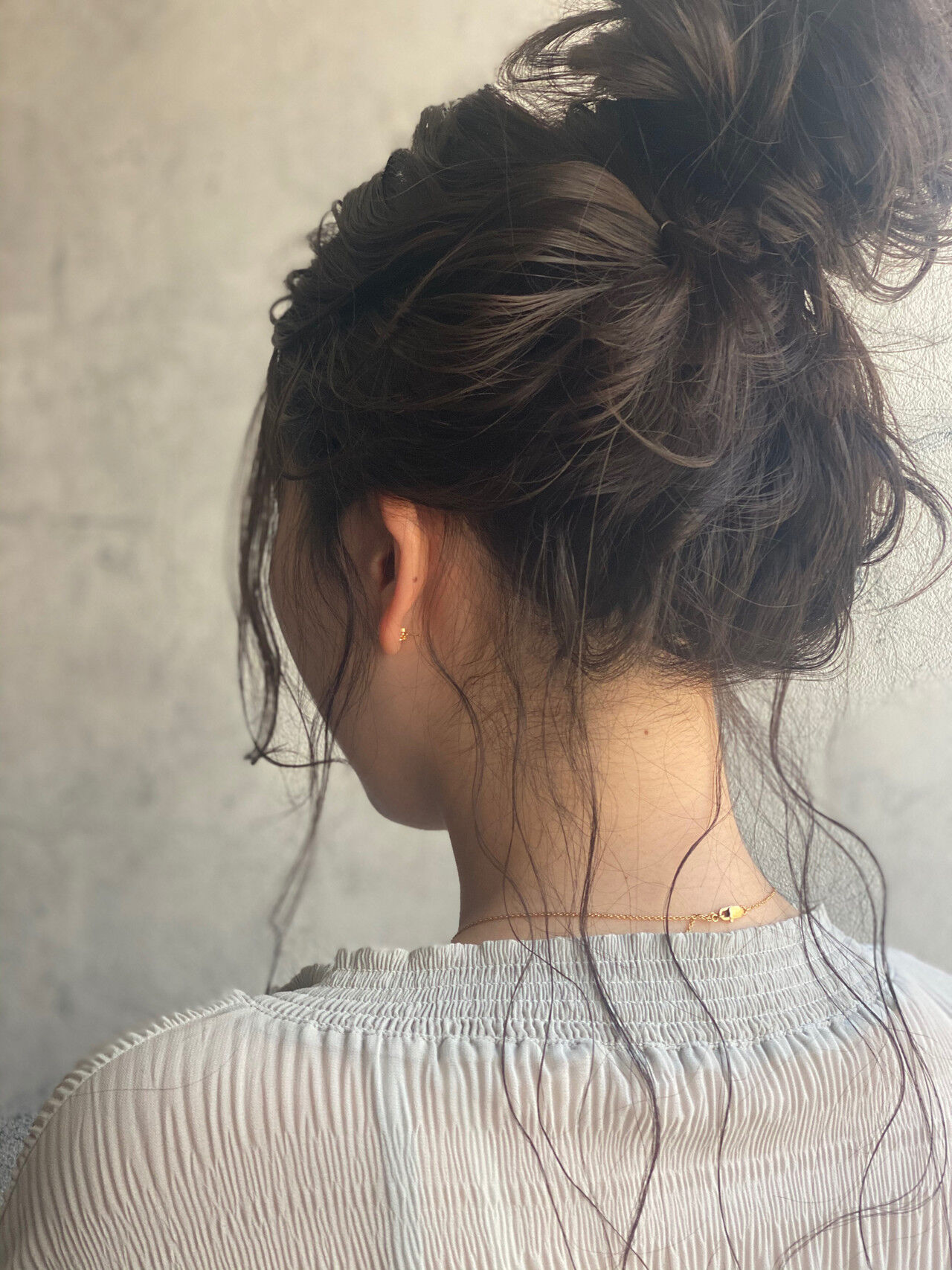 髪型 ロング お団子