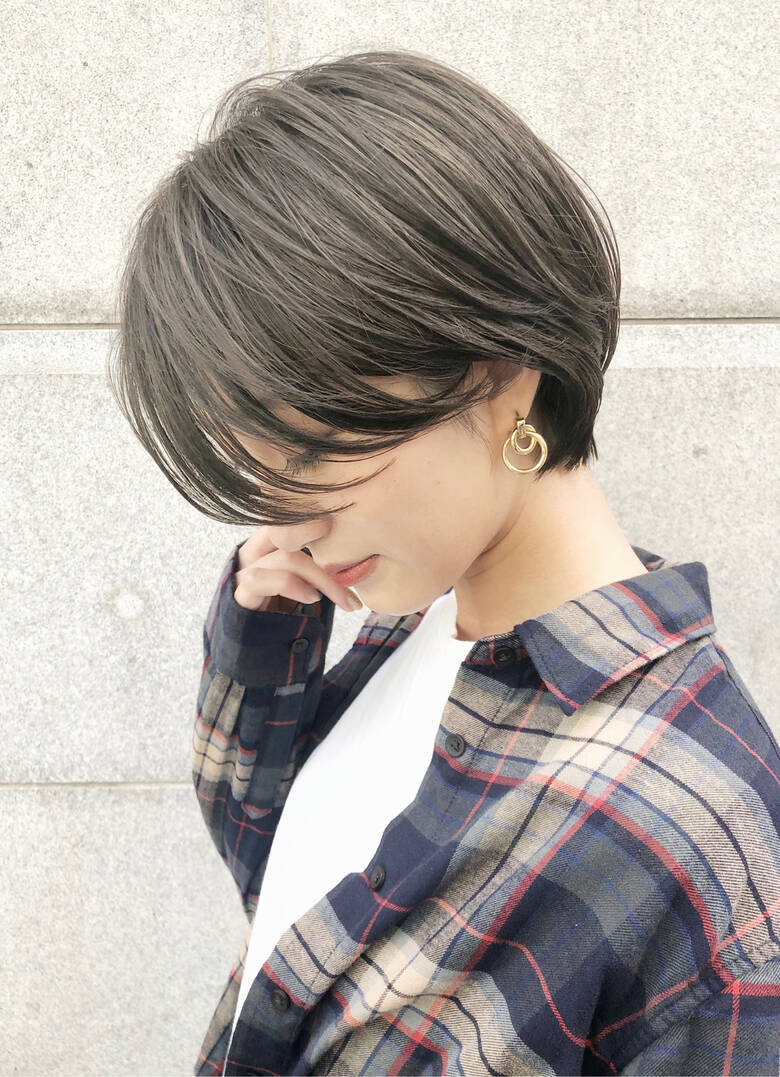 グレージュ デート ヘアアレンジ ミニボブ Sand銀座 小金丸大河 銀座sand ショートヘア Hair