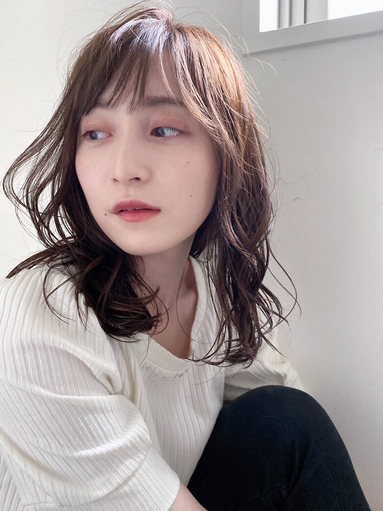 ナチュラル セミロング 夏 あざと Chobii 銀座 西 勇哉 Hair