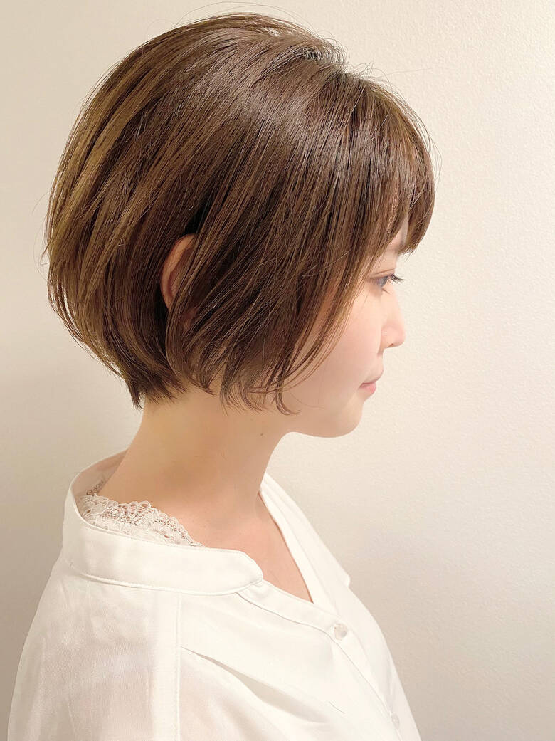 デート ショートボブ ショート ナチュラル Vie 大人可愛い ショート ボブが得意 つばさ Hair
