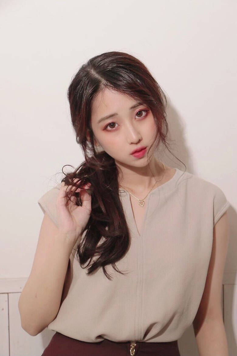 ローポニーテール 暗色カラー ポニーテール 韓国ヘア まいまい 5695 Hair