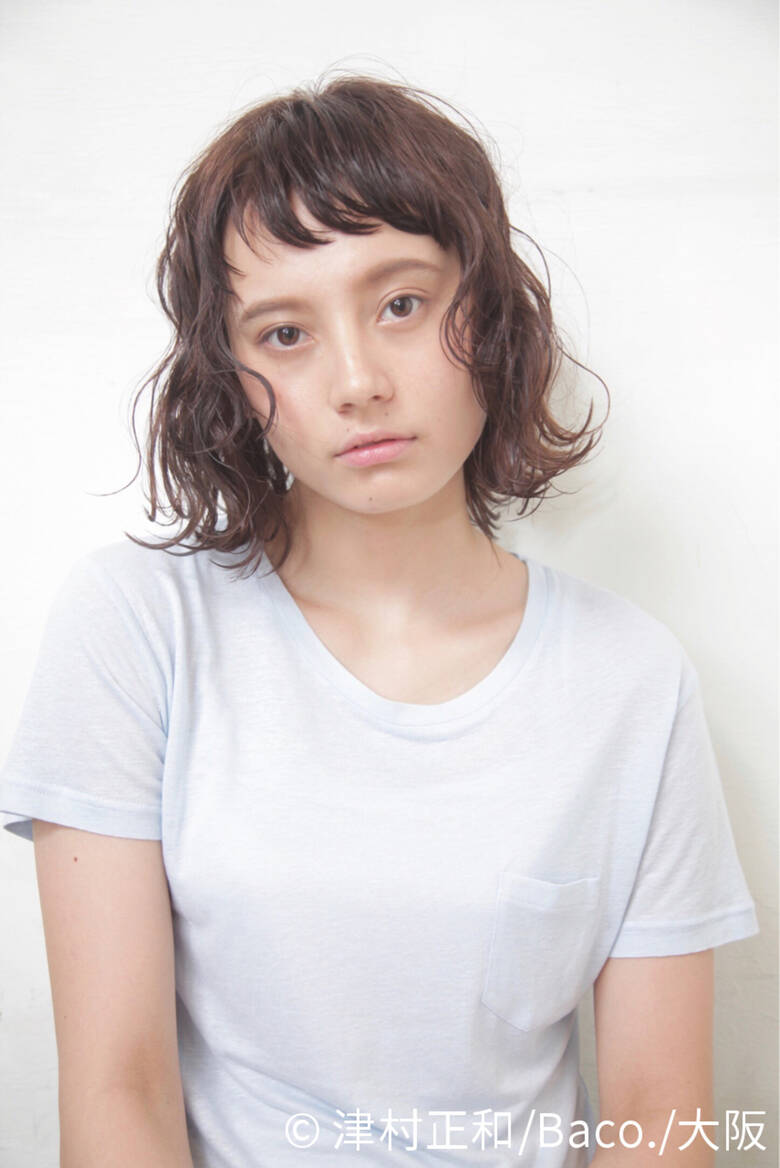 前髪あり 外国人風 暗髪 ナチュラル Freelance 津村正和 大阪心斎橋 Hair