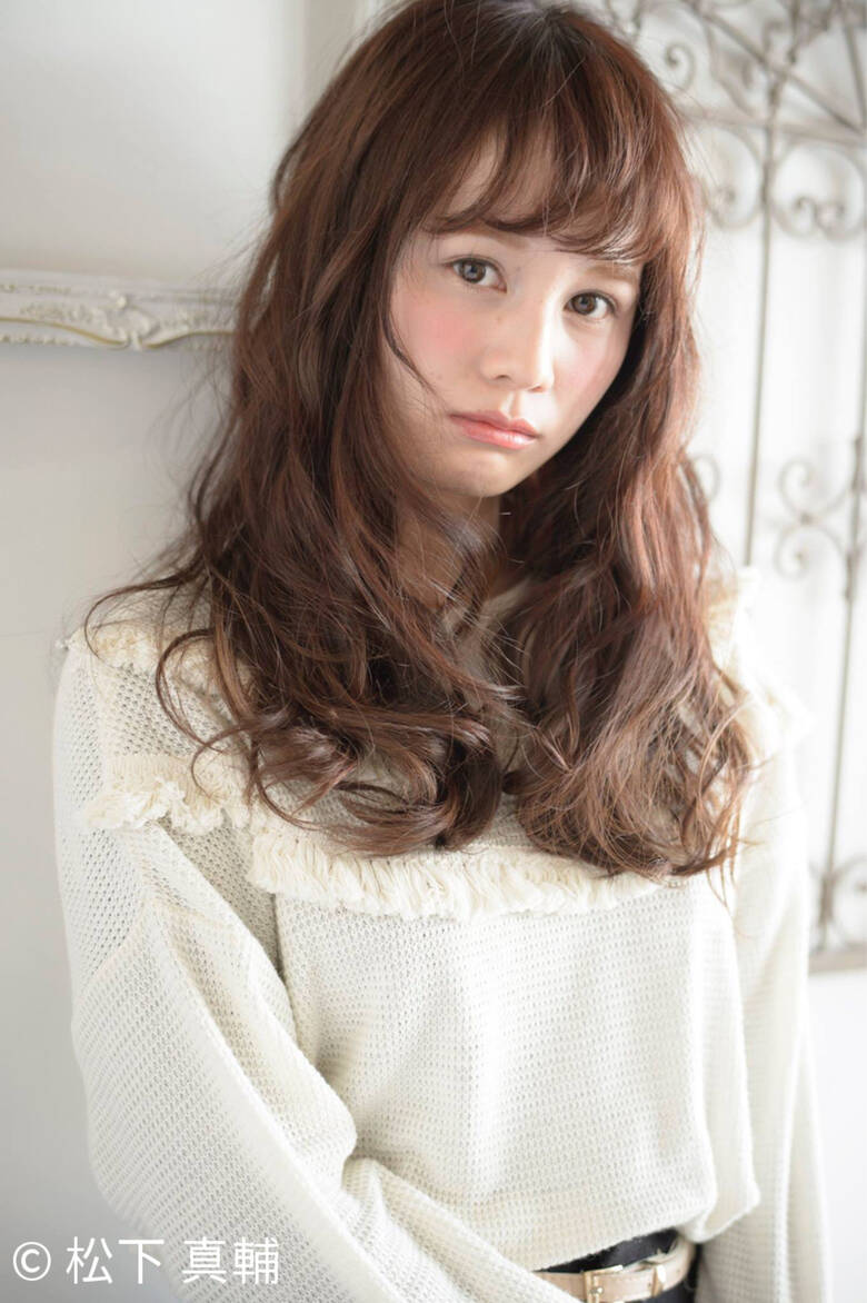 ロング 大人かわいい 外国人風 パーマ Keep Hair Design 松下 真輔 Hair