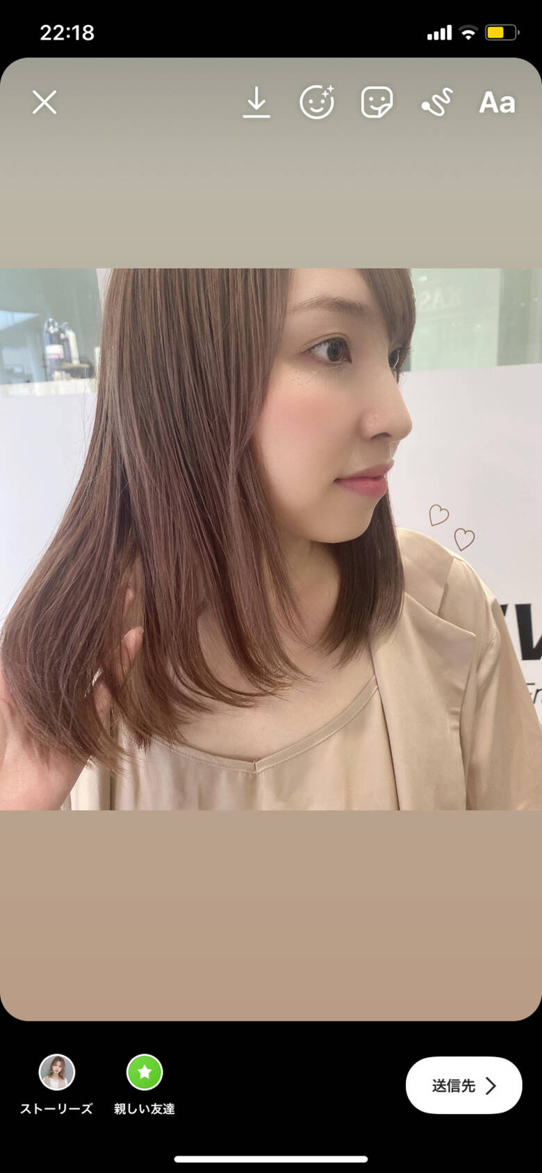 ミルクティーベージュ ショコラブラウン ナチュラル 透明感 Device 越谷 東山 美穂 Hair