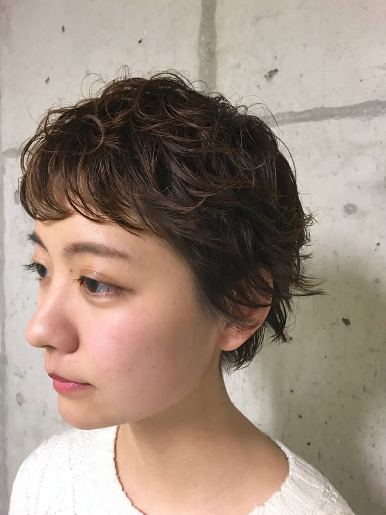 ショート ベリーショート パーマ モード Atena 重岡 直樹 Hair