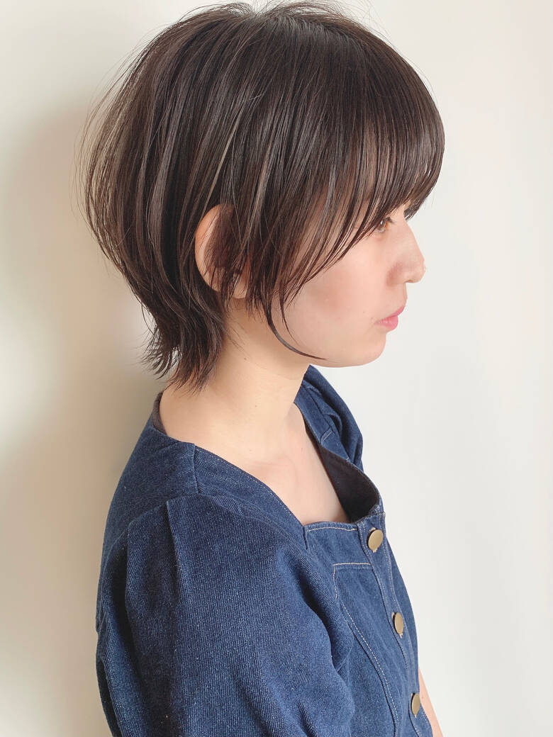 ショートボブ ハイライト ナチュラル ウルフカット Morio From London 原宿本店 Masa Hair