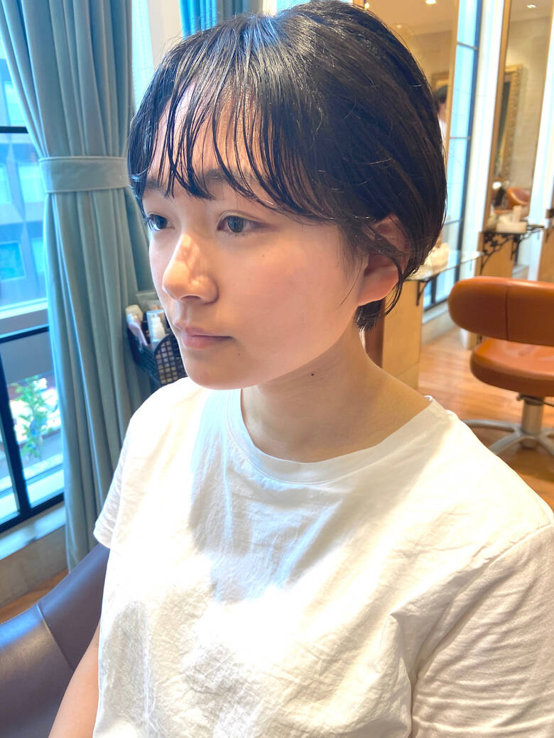 ミニボブ ハンサムショート ショート シースルーバング Beautrium 265 銀座beautrium265 野川涼太 大人ボブ Hair