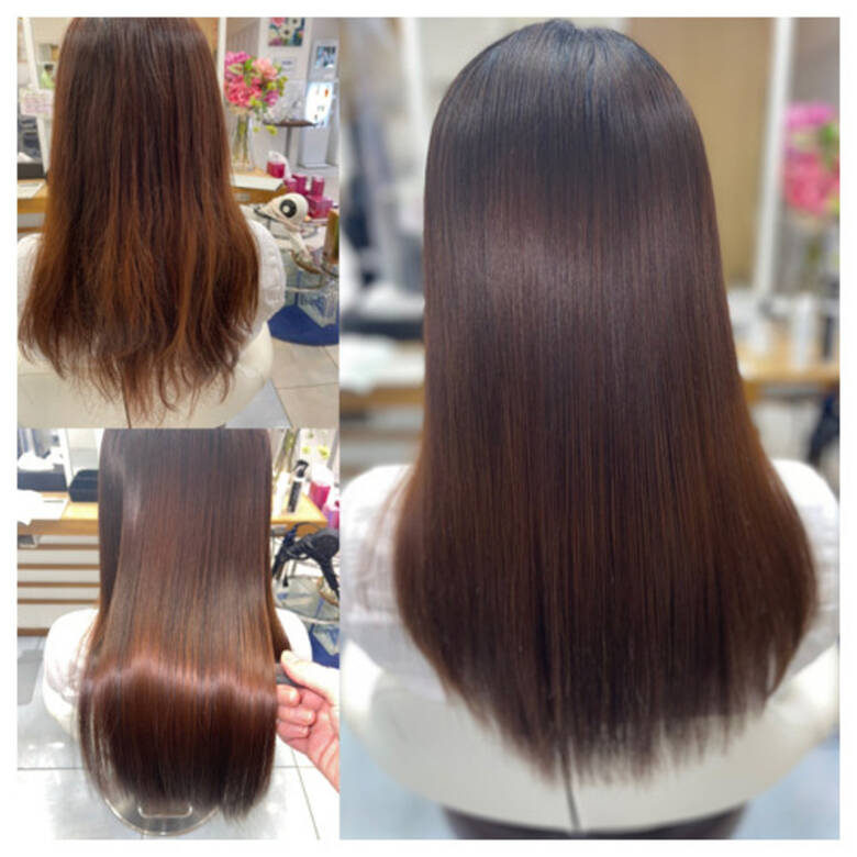 ナチュラル ロング 縮毛矯正 艶髪 Ash桜木町店 岡部拓実 Hair