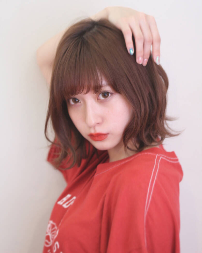 外ハネ ボブ カール 秋 Sea By Lond 新宿 Misa 3224 Hair