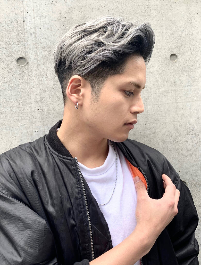 アップバング メンズカラー メンズカット ストリート Act表参道 仲間隆之 Hair