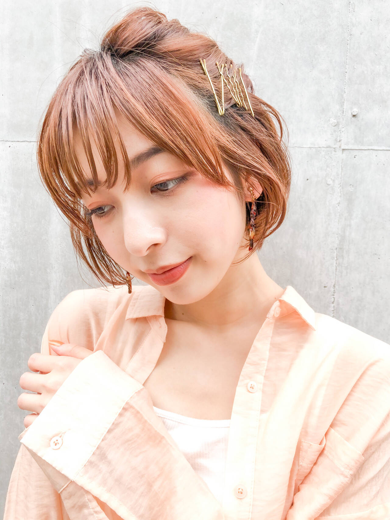 ショートヘア フェミニン セルフヘアアレンジ ベリーショート Dydi表参道 本田結 ほんだゆい Dydi表参道 5484 Hair