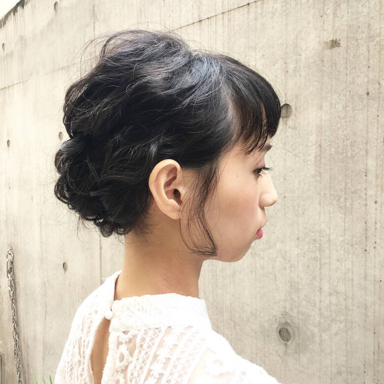 ボブ 編み込み ヘアアレンジ ゆるふわ Anna Lanna 中尾 寿揮 Hair