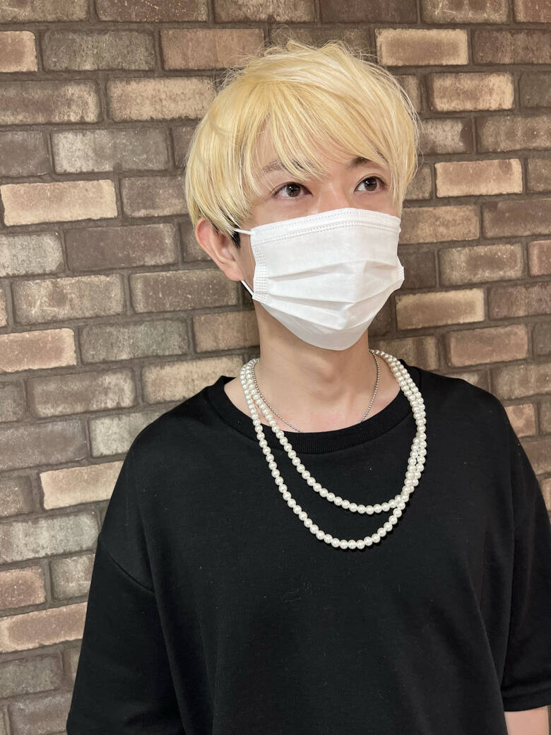 ショート ナチュラル ブリーチカラー メンズカラー Terrace Luxbe 奥野 和広 Hair