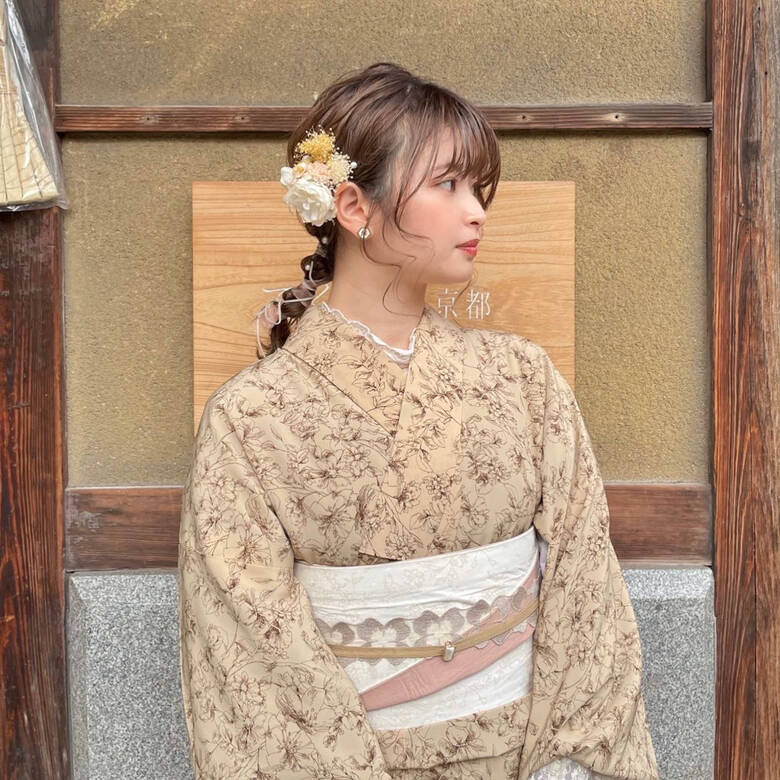 卒業式 ナチュラル 袴 簡単ヘアアレンジ Reina Hair