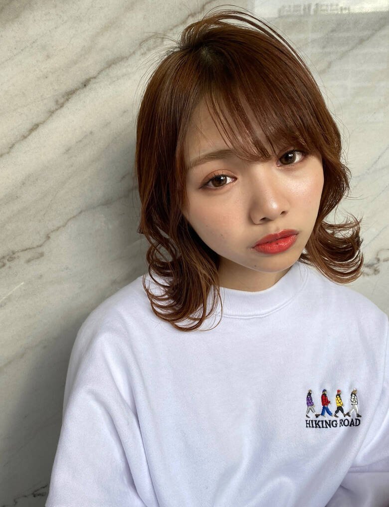 ショートヘア 外はね インナーカラー ミディアム Wixy 牧嶋 晃太郎 Hair ショートヘア 外はね インナーカラー ミディアム Wixy 牧嶋 晃太郎 Hair
