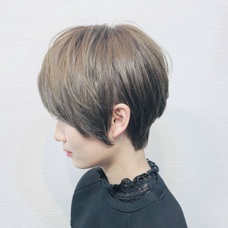 アッシュ 横顔美人 ハンサムショート ショートヘア Guild Hair Spa 青栁 大輔 Hair