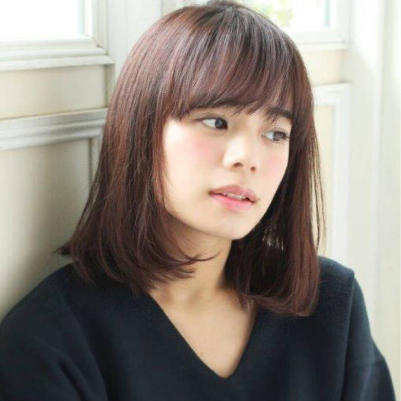 ボブ ミディアム 大人かわいい ロブ Un Ami Omotesando 切りっぱなしレイヤー パーマ Un Ami 増永 Hair