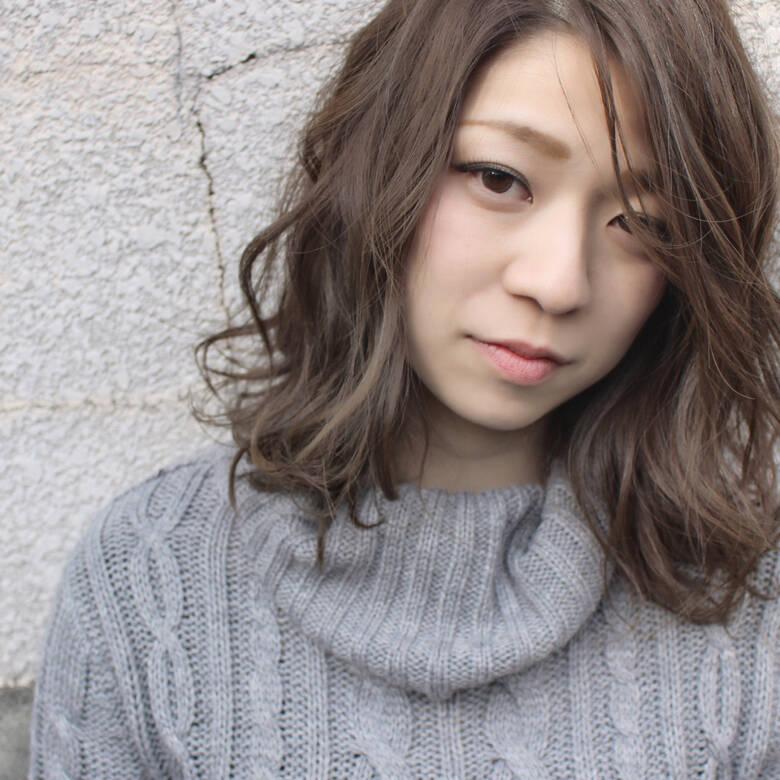 ボブ ミディアム アッシュ アッシュグレージュ Seamu サワ Hair