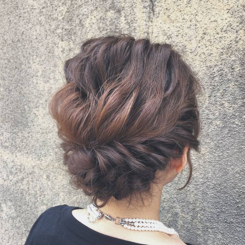 ヘアアレンジ 外国人風 セミロング パーティ Marl 福田孝一 1014 Hair ヘアアレンジ 外国人風 セミロング パーティ Marl 福田孝一 1014 Hair