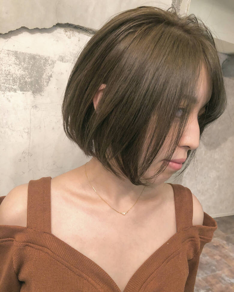 ミルクティーベージュ ボブ オリーブアッシュ オリーブベージュ Vicushair 田渕 英和 Vicushair Hair ミルクティーベージュ ボブ オリーブアッシュ オリーブベージュ Vicushair 田渕 英和 Vicushair Hair