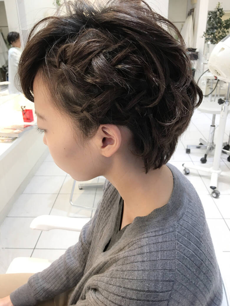 三つ編み ハーフアップ 簡単ヘアアレンジ 編み込み Baroque 立川 Newtonグループ 石田裕紀 Hair