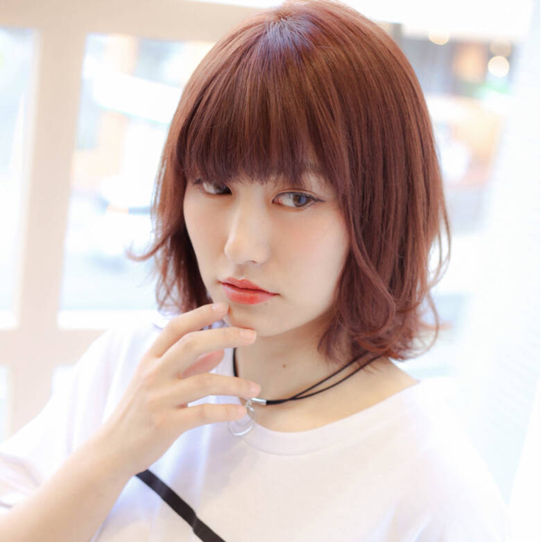 色気 ウルフカット レッド 前髪あり Gallaria Elegante本山店 吉田隼人 2745 Hair