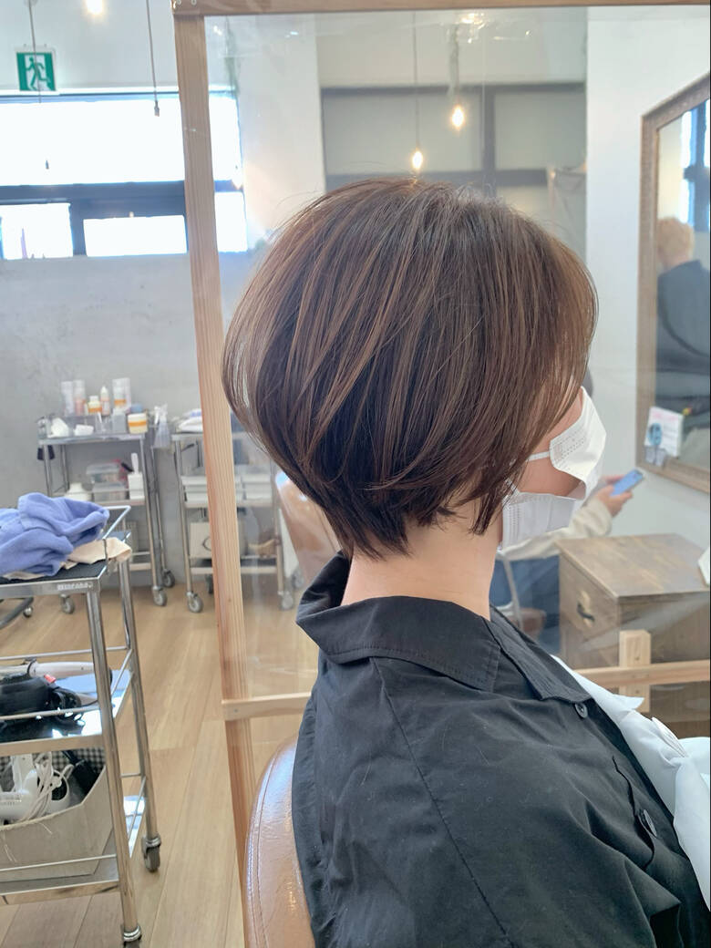 大人ショート 丸みショート ショート ナチュラル ココアンジェ 宗像店 西原 一真 Hair
