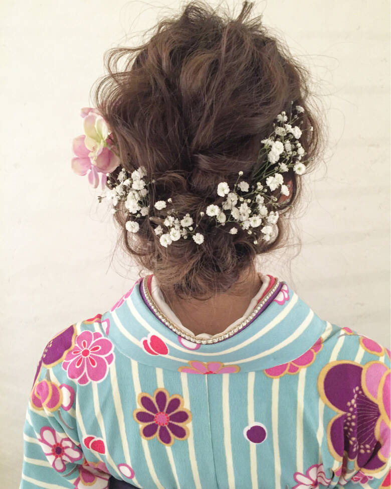 ヘアアレンジ ミディアム 外国人風 Hair Faire Kuma Hair