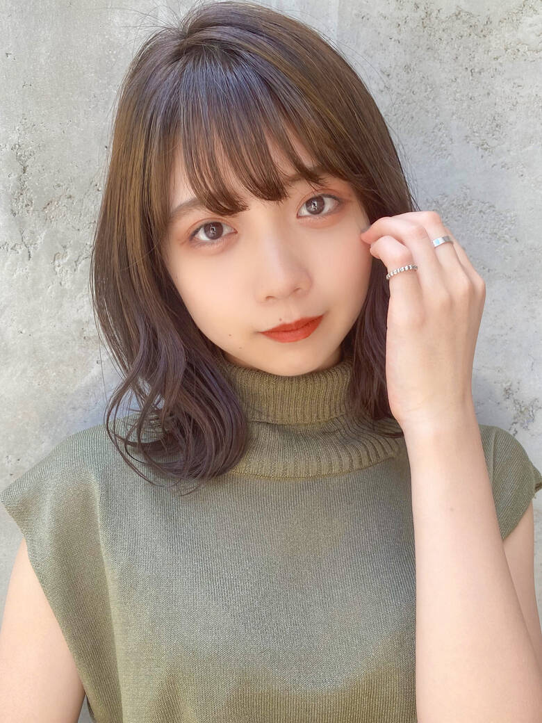 外ハネボブ デジタルパーマ 縮毛矯正 ミディアムレイヤー Dydi Dydi表参道 西谷美鈴 Hair 外ハネボブ デジタルパーマ 縮毛矯正 ミディアムレイヤー Dydi Dydi表参道 西谷美鈴 Hair