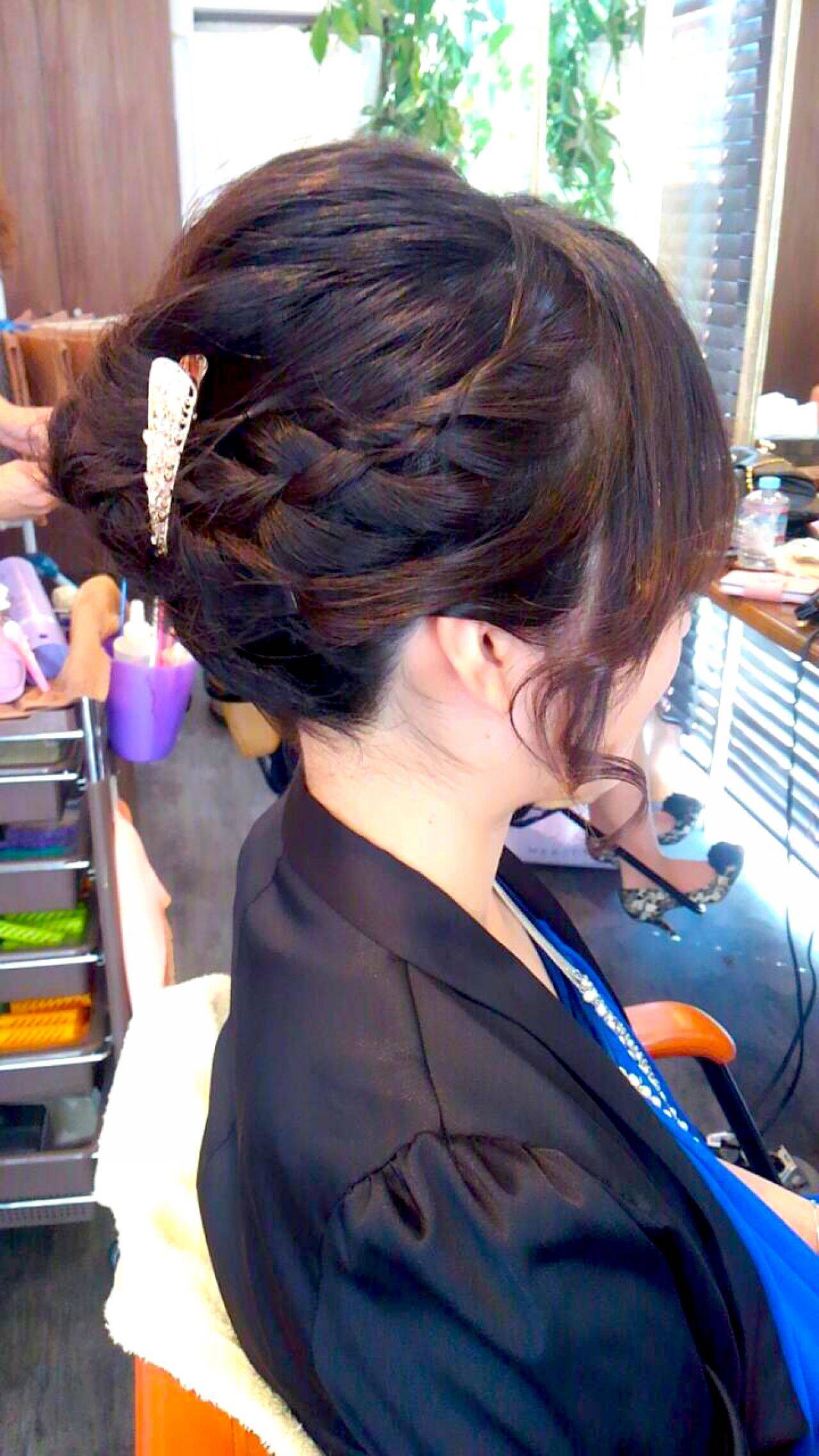 髪型 ショート 編み込み