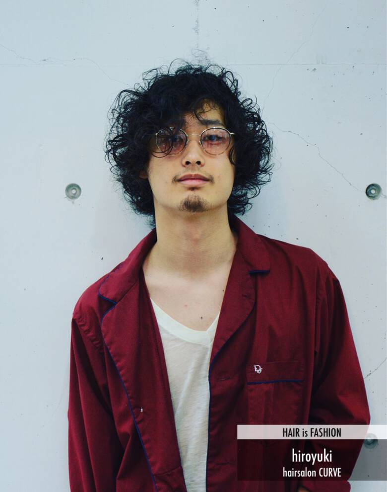 パーマ ストリート ミディアム メンズ Liito 渡り裕之 Hair