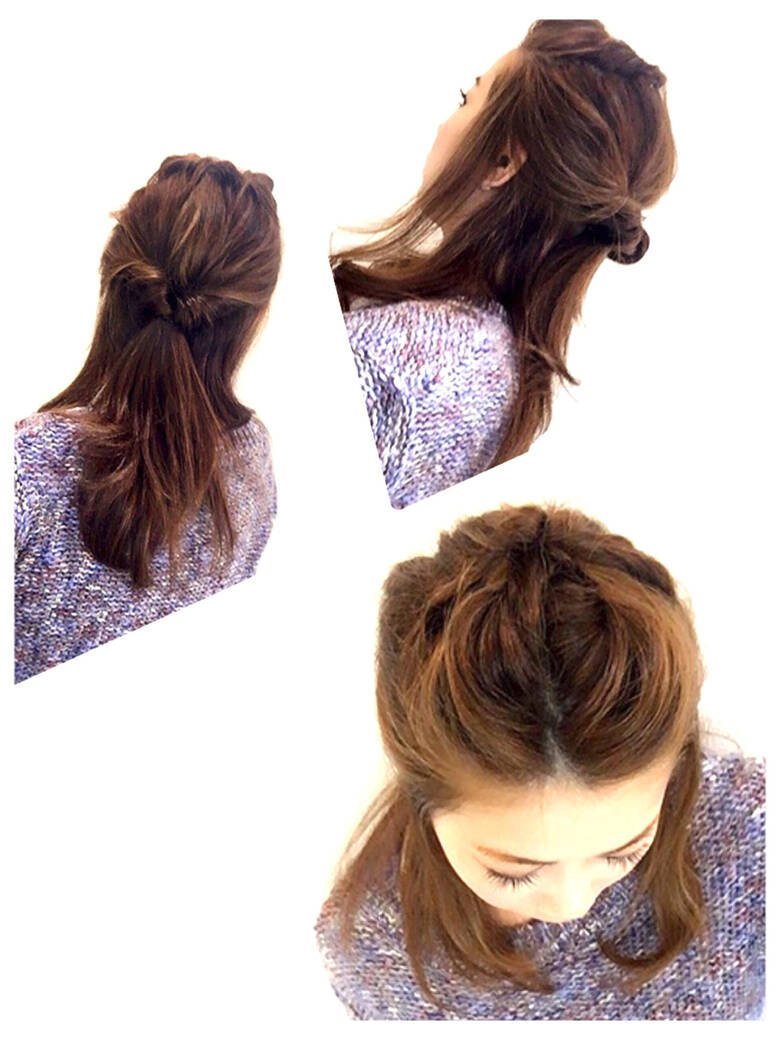 ショート 大人かわいい 簡単ヘアアレンジ セミロング Hair And Make Ginnie Aiko Tsubouchi Hair