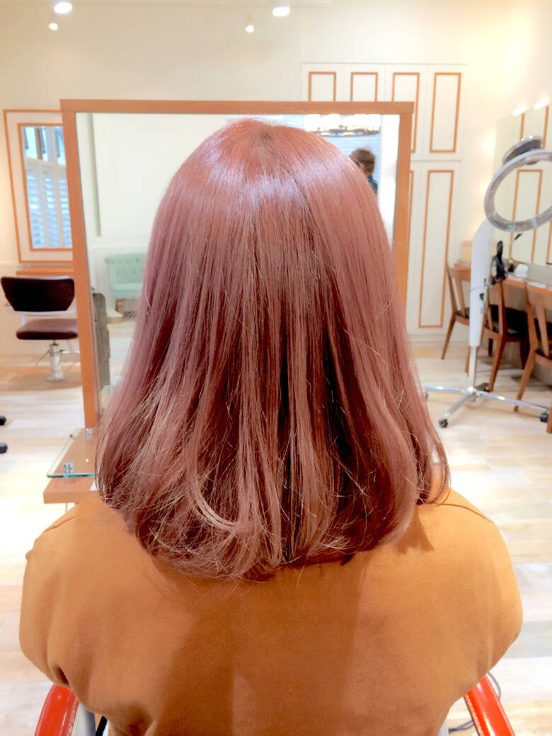 ミディアム ハイトーン ストリート ピンク Quint Neolive 自由が丘店 木村 明嗣 Hair