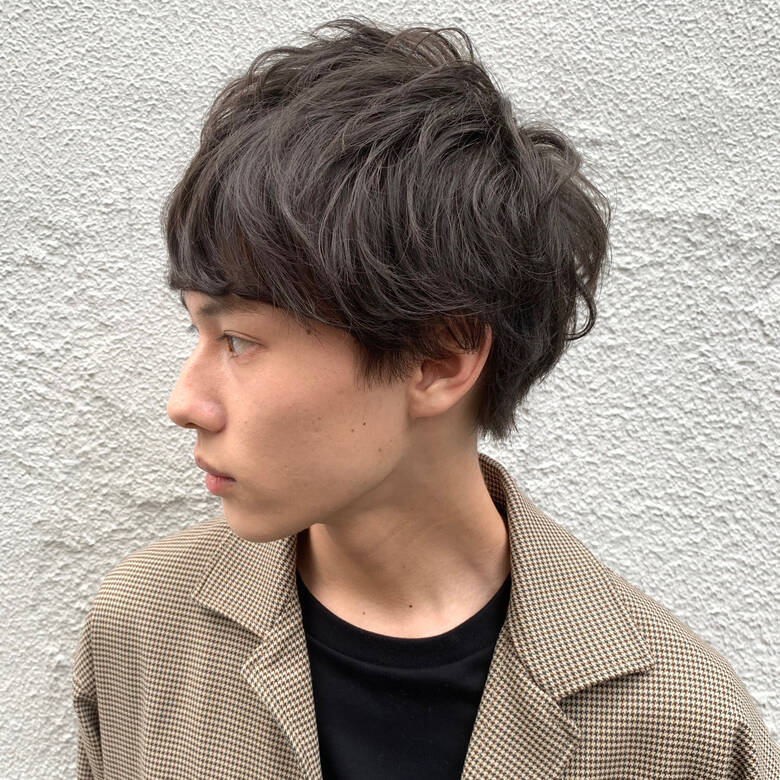 ショート メンズマッシュ メンズパーマ メンズカット Am 吉祥寺 アム 本木ヨシヒサ Moto ボブ パーマ ウルフ Hair
