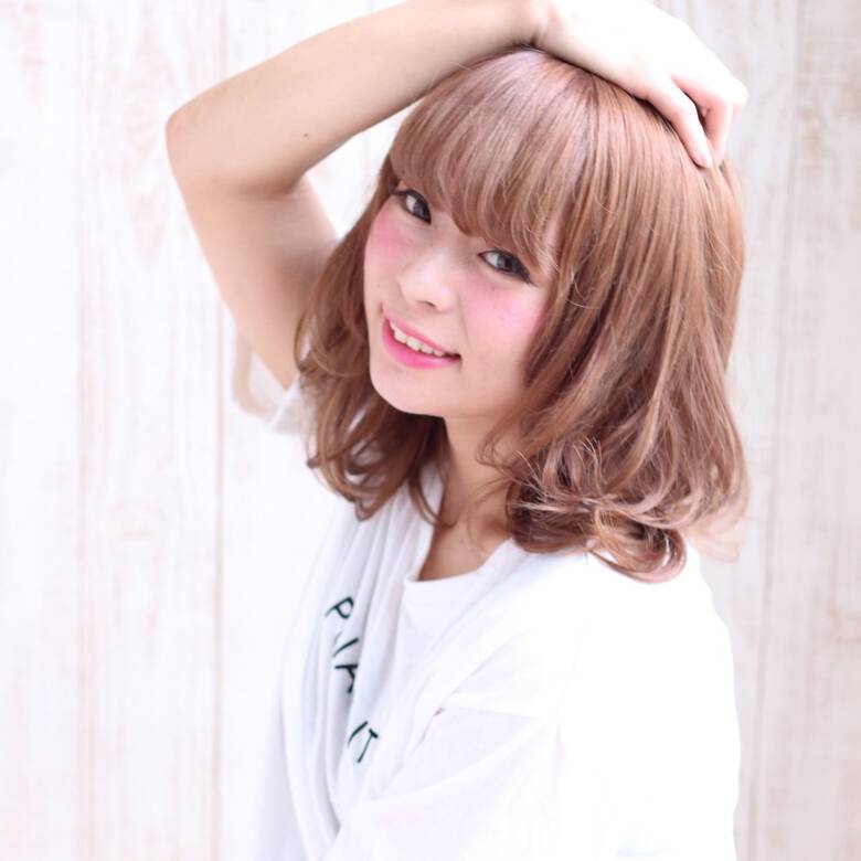 ナチュラル ヘアアレンジ ミディアム 抜け感 亀田ゆかり Hair